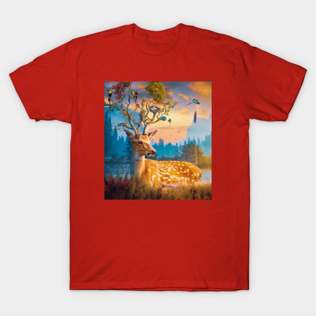 Blossoming T-Shirt by Ergen Art